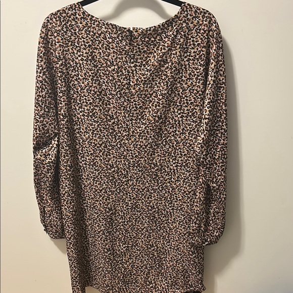 LOFT Brown Tan Dolman Sleeve Dress - Picture 4 of 5